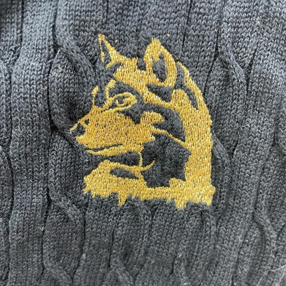 The Limited Women’s Navy Blue V Neck Classic Preppy Cardigan Size Small - Picture 3 of 9